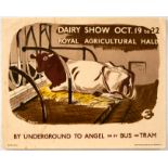 Original Travel Poster Dairy Show London Underground