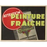 Original Advertising Poster Fresh Paint Art Deco Oxydrine