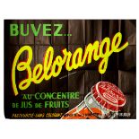 Original Advertising Poster Drink Belorange Orange Soda