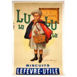 Original Advertising Poster Lu Biscuits Firmin Bouisset