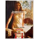 Original Advertising Poster Smirnoff Vodka Nightdress Few Bridges