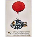 Original Advertising Poster Citroen Hydropneumatique DS ID19 Fish