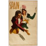 Original Travel Poster Spain Morell Flamenco