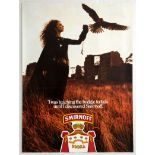 Original Advertising Poster Smirnoff Vodka Budgie Falconer