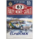 Original Sport Poster Rallye Monte Carlo 1995