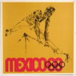 Original Sport Poster Mexico 1968 Olympics Horizontal Bars Lance Wyman