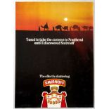 Original Advertising Poster Smirnoff Vodka Southend Camels Sunset
