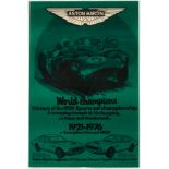 Original Sport Poster Aston Martin Le Mans Lagonda