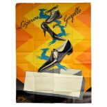 Original Advertising Poster Robys Shoes Gazelle Art Deco