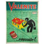 Original Advertising Poster Valenite House paint Dulux France