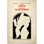 Original Advertising Poster Stan Getz Dionne Warwick Jazz Concert Symphony Hall
