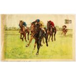 Original Sport Poster Horse Racing Tunis Flat Track