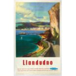 Original Travel Poster Llandudno British Railways Claude Buckle