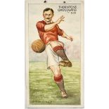 Original Advertising Poster Thorntons Chocolate Football