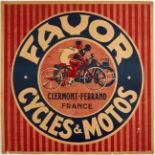 Original Advertising Poster Favor Cycles Motos Art Deco