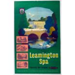 Original Travel Poster Royal Leamington Spa British Railways