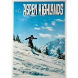 Original Sport Poster Aspen Highlands