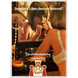 Original Advertising Poster Smirnoff Vodka Dare Discover Lady at Dressing Table