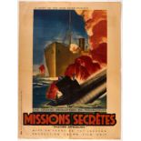 Original Cinema Poster Missions Secretes Western Approaches WWII