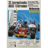 Original Sport Poster 32 Internationales ADAC-Eifel-Rennen 1969
