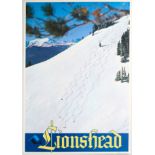 Original Sport Poster Lionshead Vail Ski Colorado Skiing USA