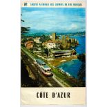 Original Travel Poster Cote D'Azur SNCF Railway