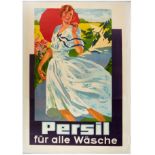 Original Advertising Poster Persil Washing Powder Art Deco Germany