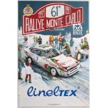 Original Sport Poster Rallye Monte Carlo 1993