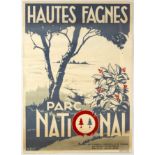 Original Travel Poster Hautes Fagnes Parc National