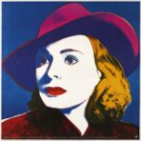 Original Advertising Poster Andy Warhol Ingrid Bergman