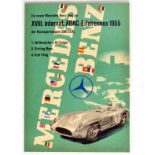 Sport Poster Mercedes Benz 1955 ADAC Grand Prix Formula One