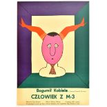 Cinema Poster Czlowiek z M-3 Poland Warsaw Jerzy Flisak