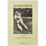 Advertising Poster J.H. Lartigue Photography Exhibition Tennis World Championship