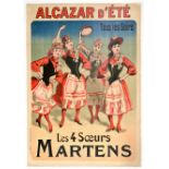 Advertising Poster Martens Sisters Alcazar D'ete