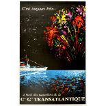 Travel Poster Transatlantique Cruise Line Ship