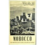 Travel Poster Morocco Berber Kasbas Architecture