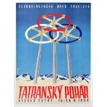 Sport Poster Tatransky Pohar Tatra Mountains Skiing Winter Sport