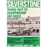 Sport Poster Silverstone Car Racing Championship BARC