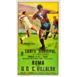 Sport Poster Football Villalba Spain Rome Italy