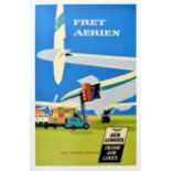 Advertising Poster Fret Aerian Aer Lingus Irish Airways Freight Cargo Transport