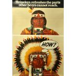 Advertising Poster Heineken American Indian