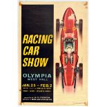 Advertising Poster Racing Car Show Olympia