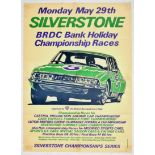 Sport Poster Silverstone Championship Car Racing BRDC