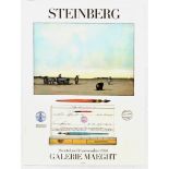 Advertising Poster Steinberg Art Exhibition Galerie Maeght Paris France