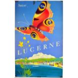 Travel Poster Lucerne Switzerland