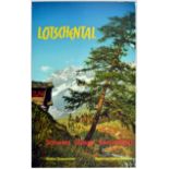 Travel Poster Lotschental Switzerland Travel