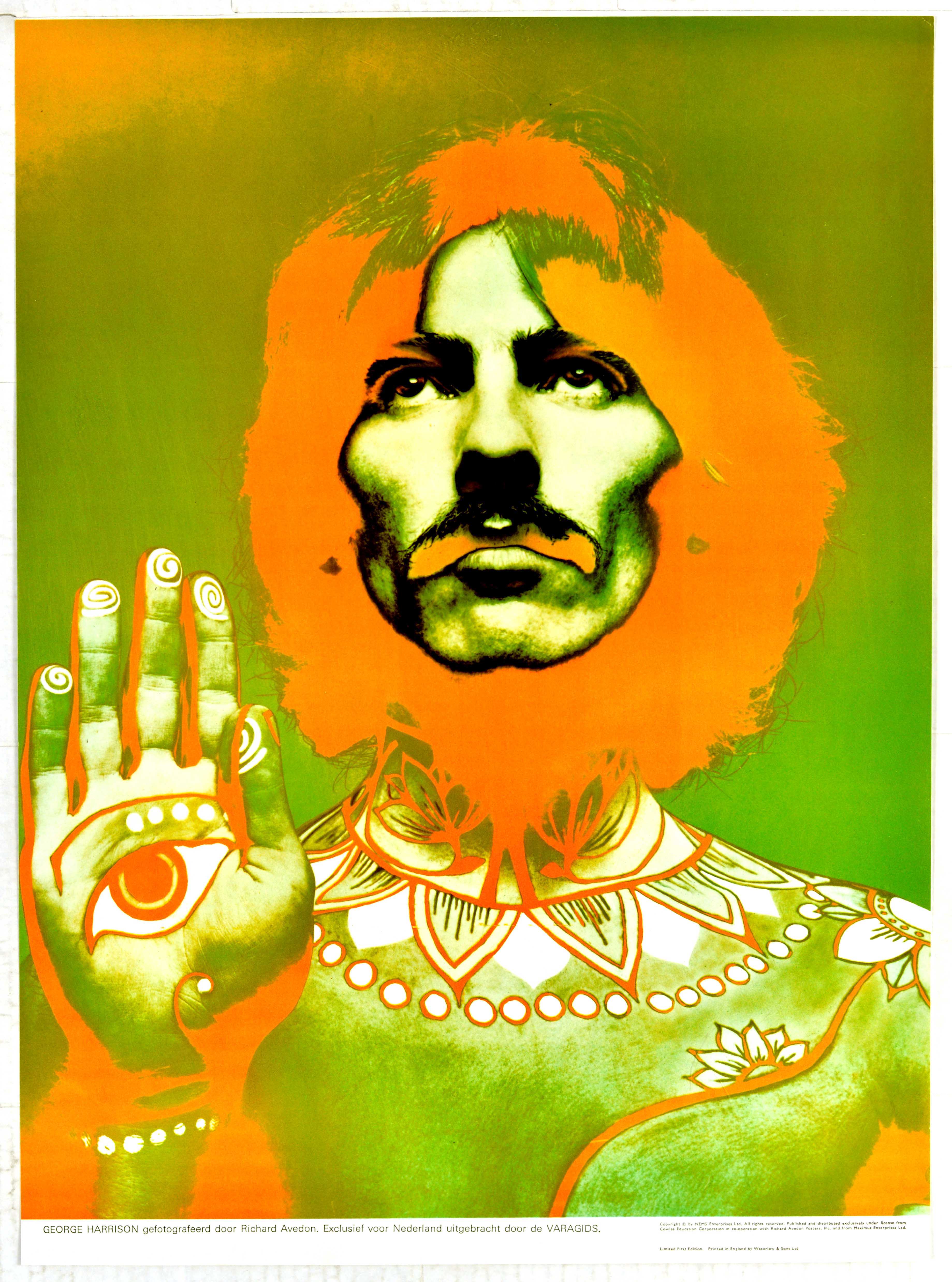 Advertising Poster Beatles George Harrison Avedon