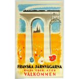 Travel Poster French Railway Welcome Back