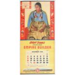 Advertising Poster Empire Builder Buckskin Pinto Woman Great Northern Railway