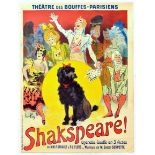 Advertising Poster Shakespeare French Opera Theatre Comedy Show